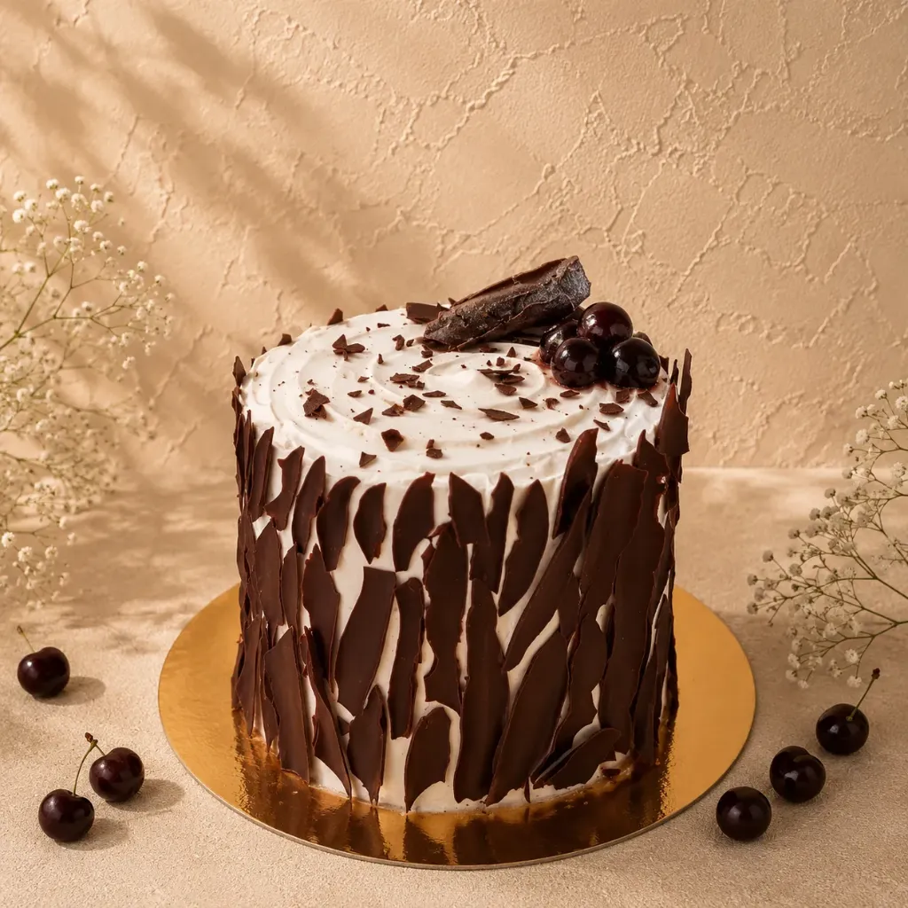 Tarta Selva Negra (8-10 personas, Con lactosa, Con gluten)