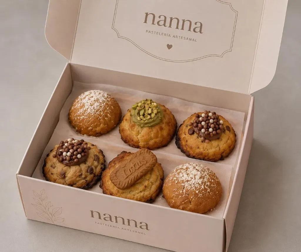Caja de 6 cookies artesanas